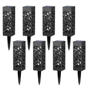 Maggift 8 Pc Outdoor Solar Powered LED Lights