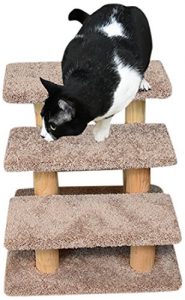 New Cat Condos Brown Wood Large Pet Stairs, 110223