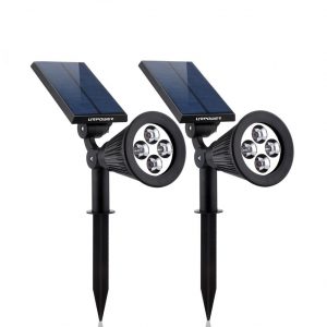 URPOWER 2-IN-1 Waterproof 4 LED Outdoor Solar Lights