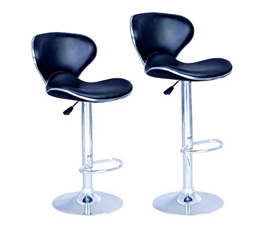 New Modern Adjustable Synthetic Leather Swivel Bar Stools