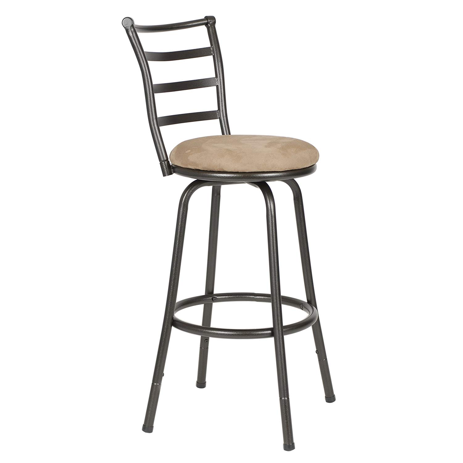 Roundhill Furniture Round Seat Bar Counter Stool