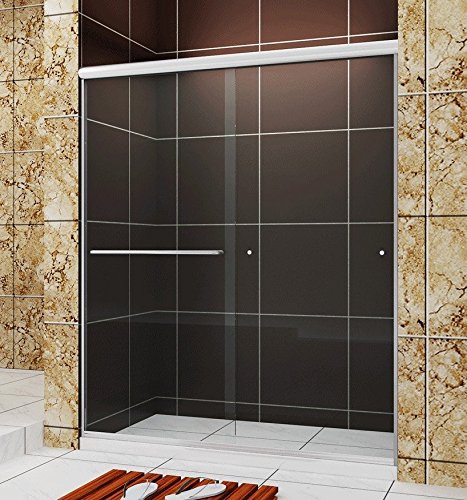 SUNNY SHOWER Frameless Bypass Sliding Shower Door, B020