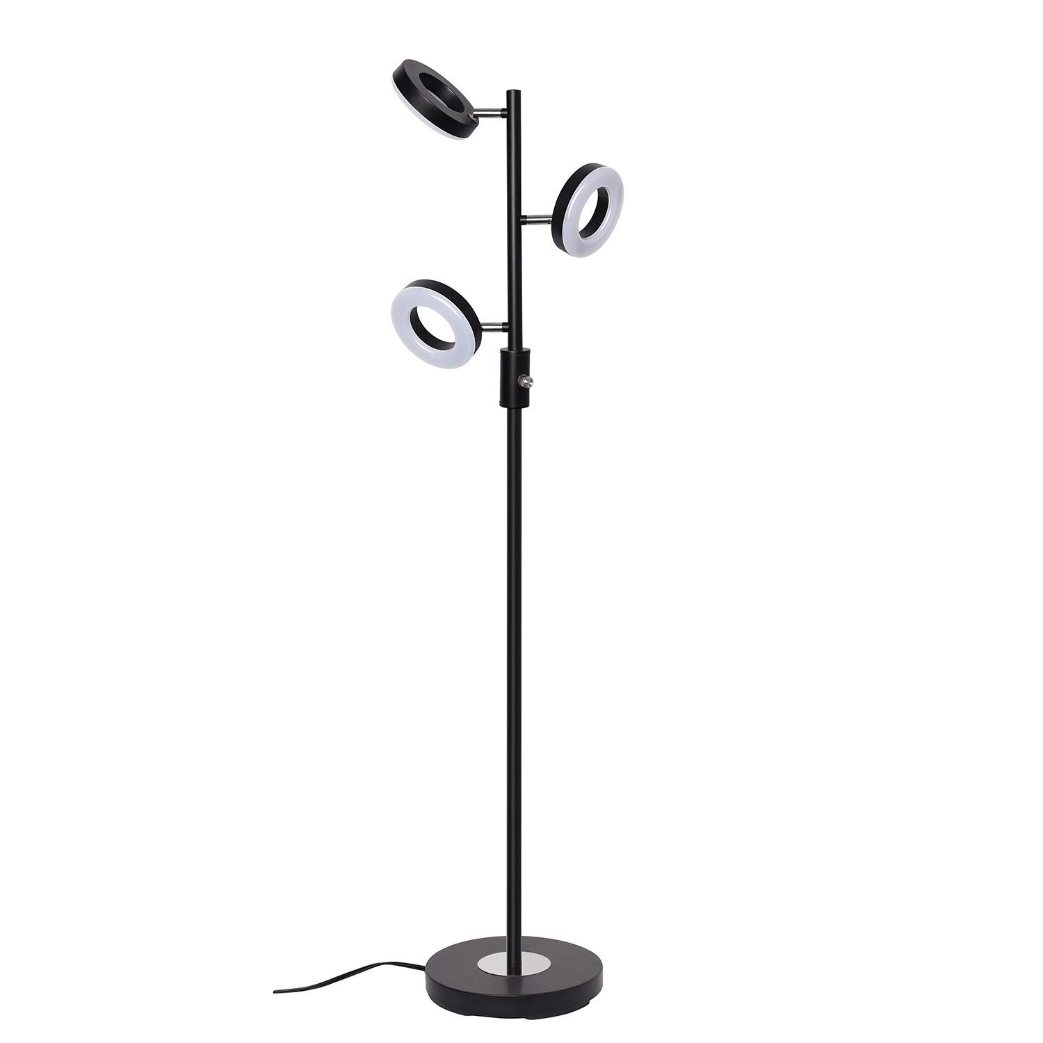  SUNLLIPE 3 Lights Floor Lamp Adjustable Stand Lamp