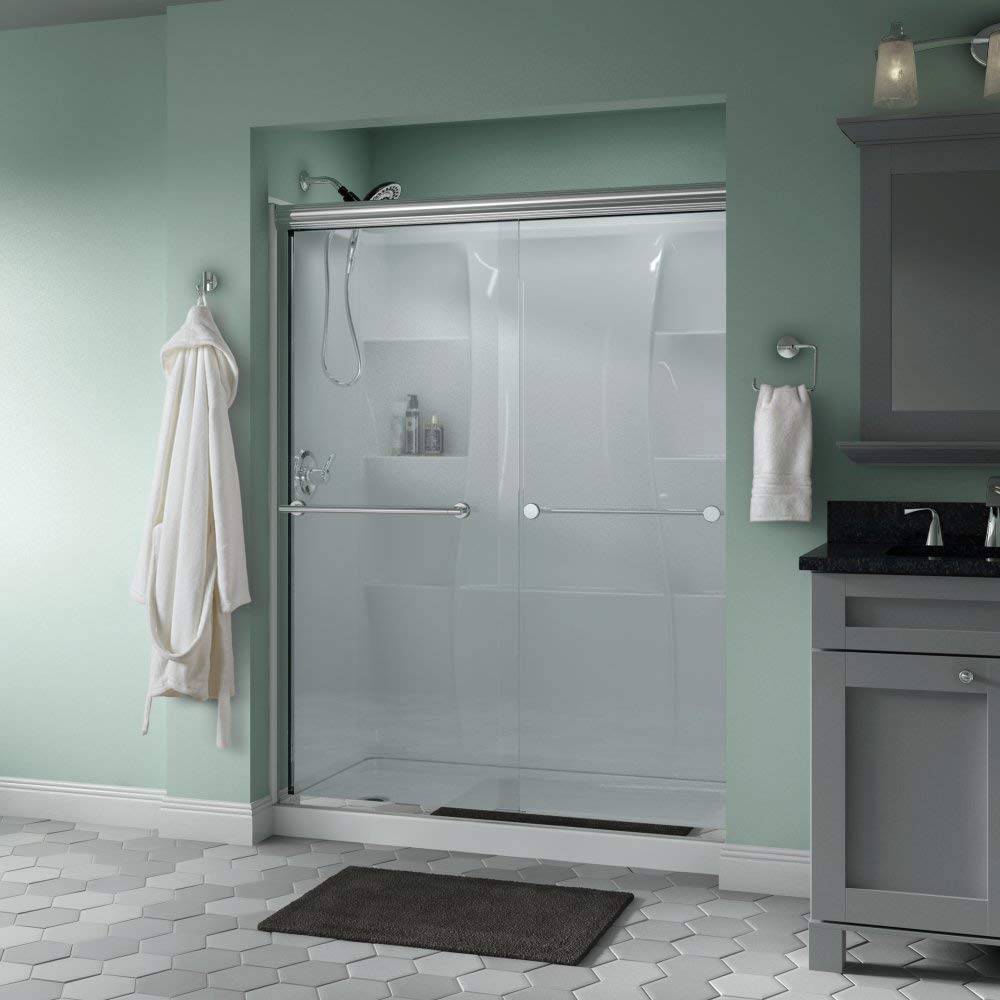  Delta Showers Door Semi-Frameless Sliding Glass Shower Door, SD172311