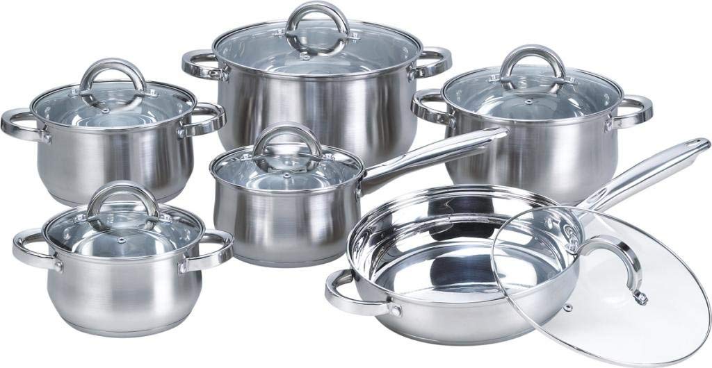 Heim Concept 12-Piece Induction Stainless Steel Cookware Set