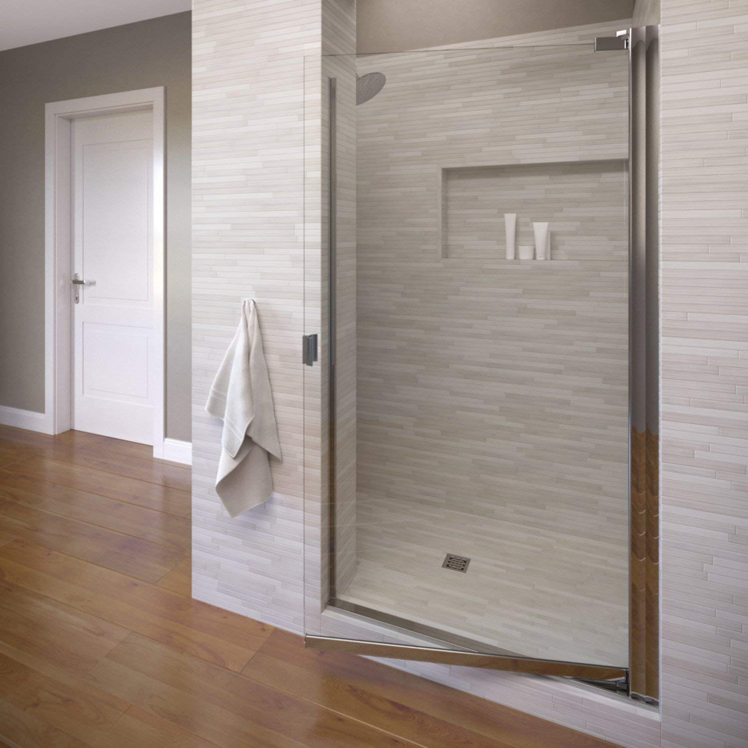 Basco Shower Door Classic Semi-Frameless Pivot Shower Door