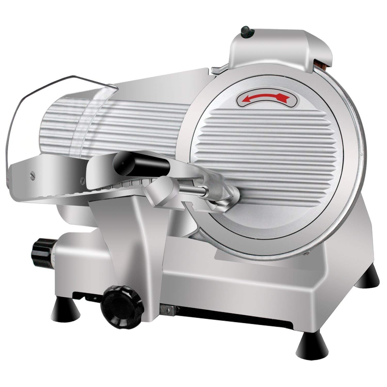 Super Deal Commercial Stainless Steel Semi-Auto Meat Slicer