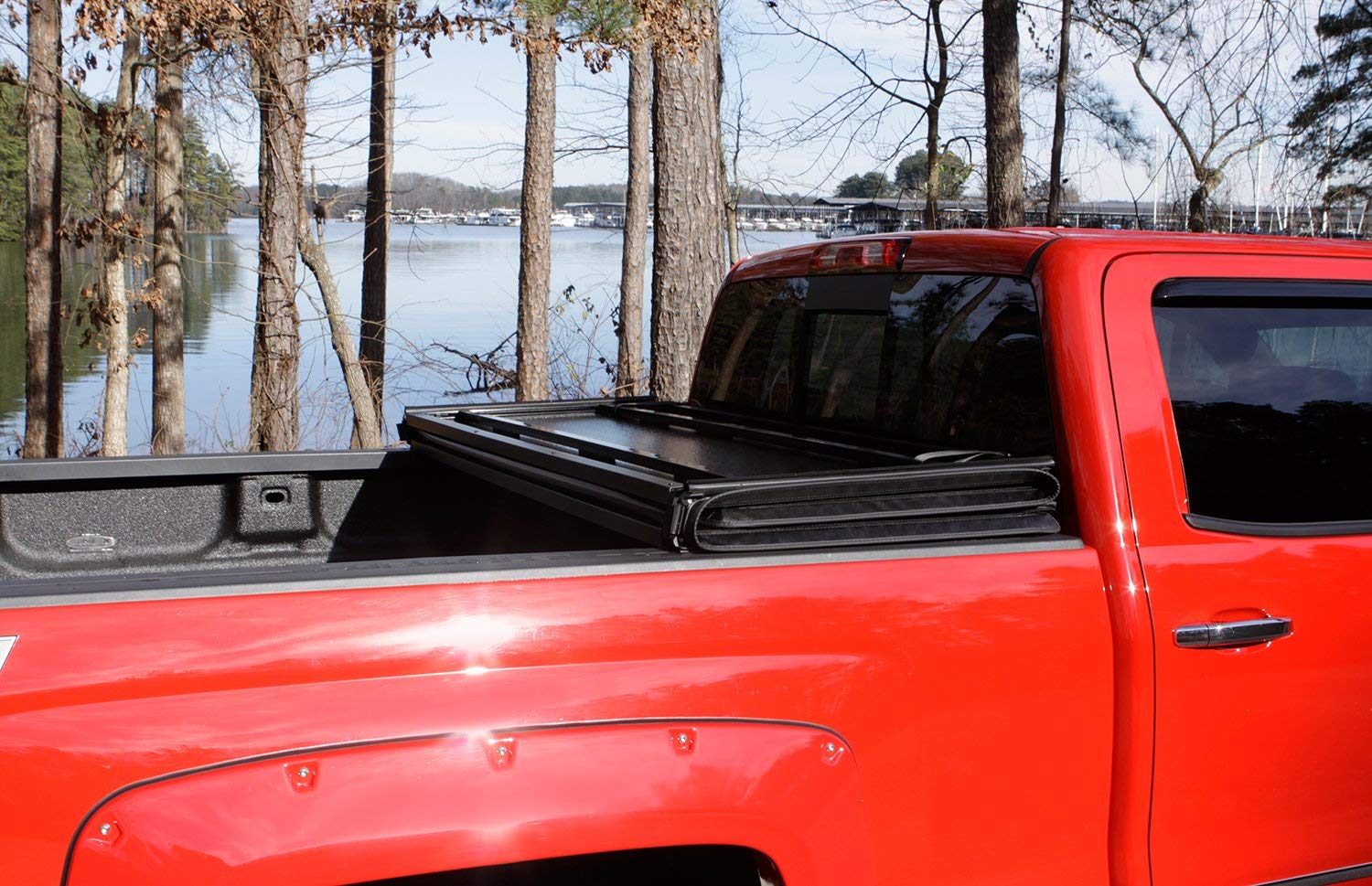 Lund Black 969158 Fold Hard Tonneau Cover