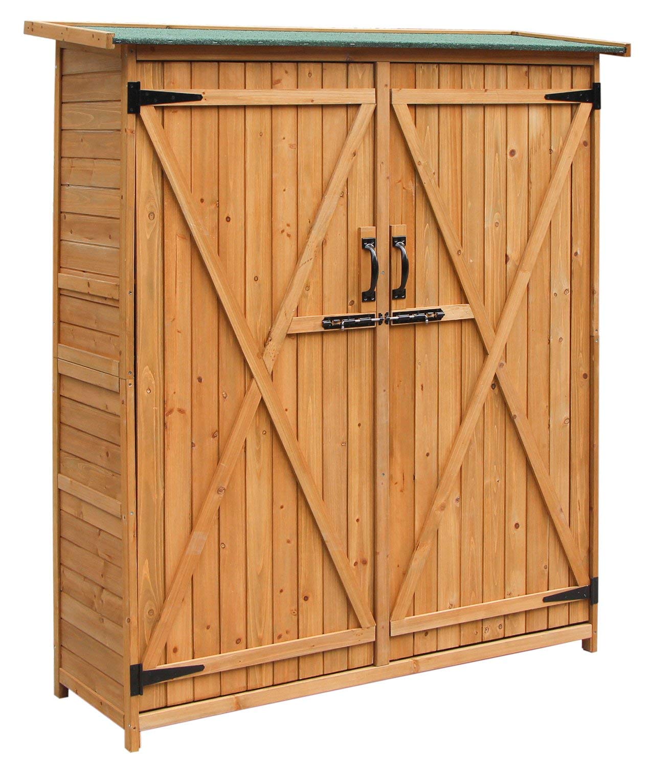 Merax Wooden Outdoor Garden with Fir Wood Storage Shed