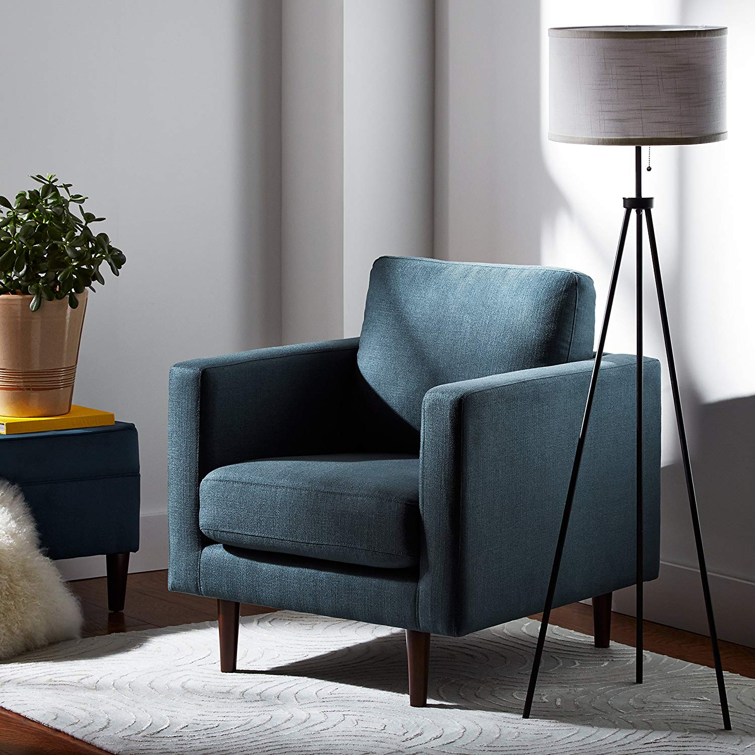 Rivet Minimalist Tripod Stand Floor Lamp