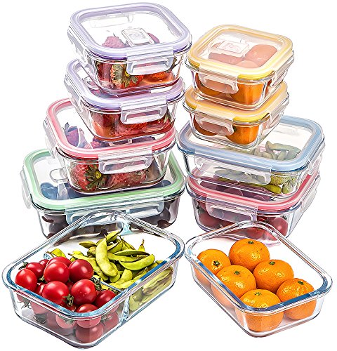 Jalousie Borosilicate Storage Containers Locking