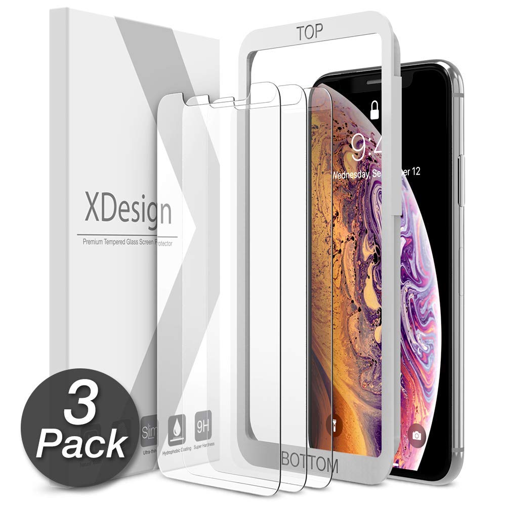 XDesign Glass Screen 3-Pack Protector for iPhone X