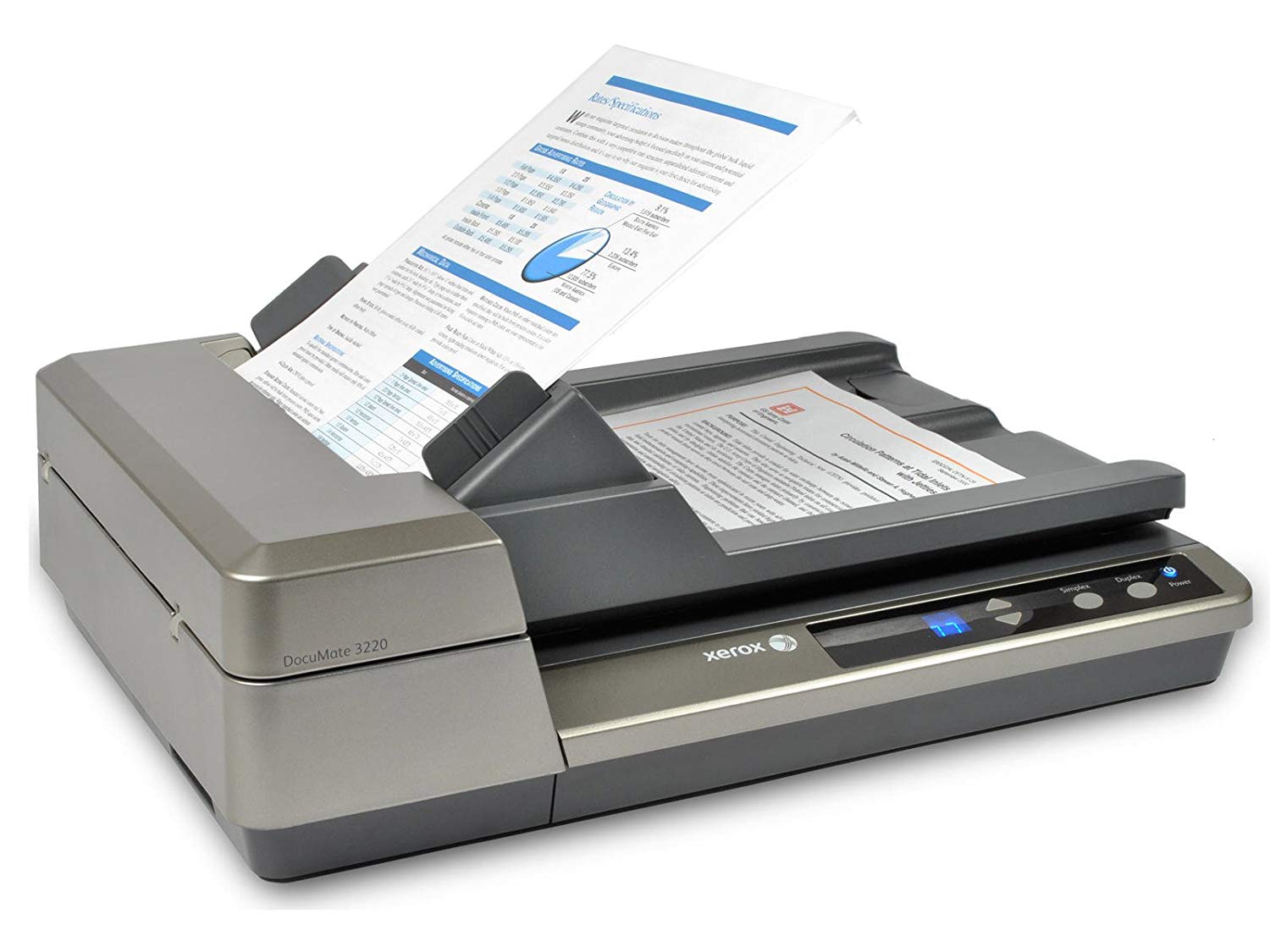 Xerox DocuMate Duplex Color Sheetfed and Flatbed Scanner