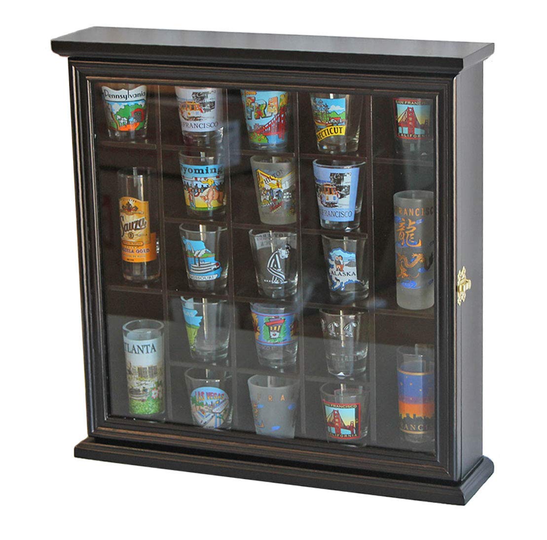 21 Shot Glass Display Case