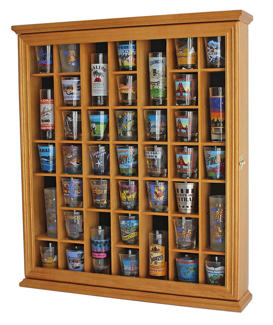 41 Shot Glass Display Case