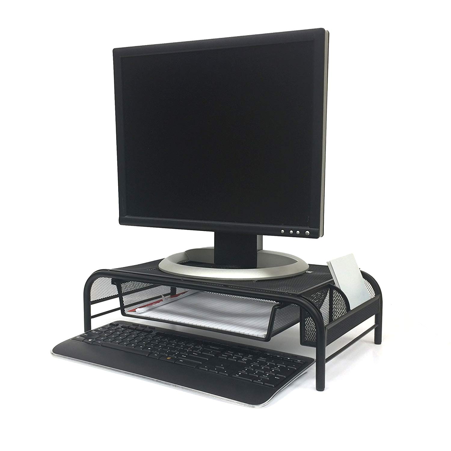 Mind Reader Raise Metal Mesh Monitor Riser