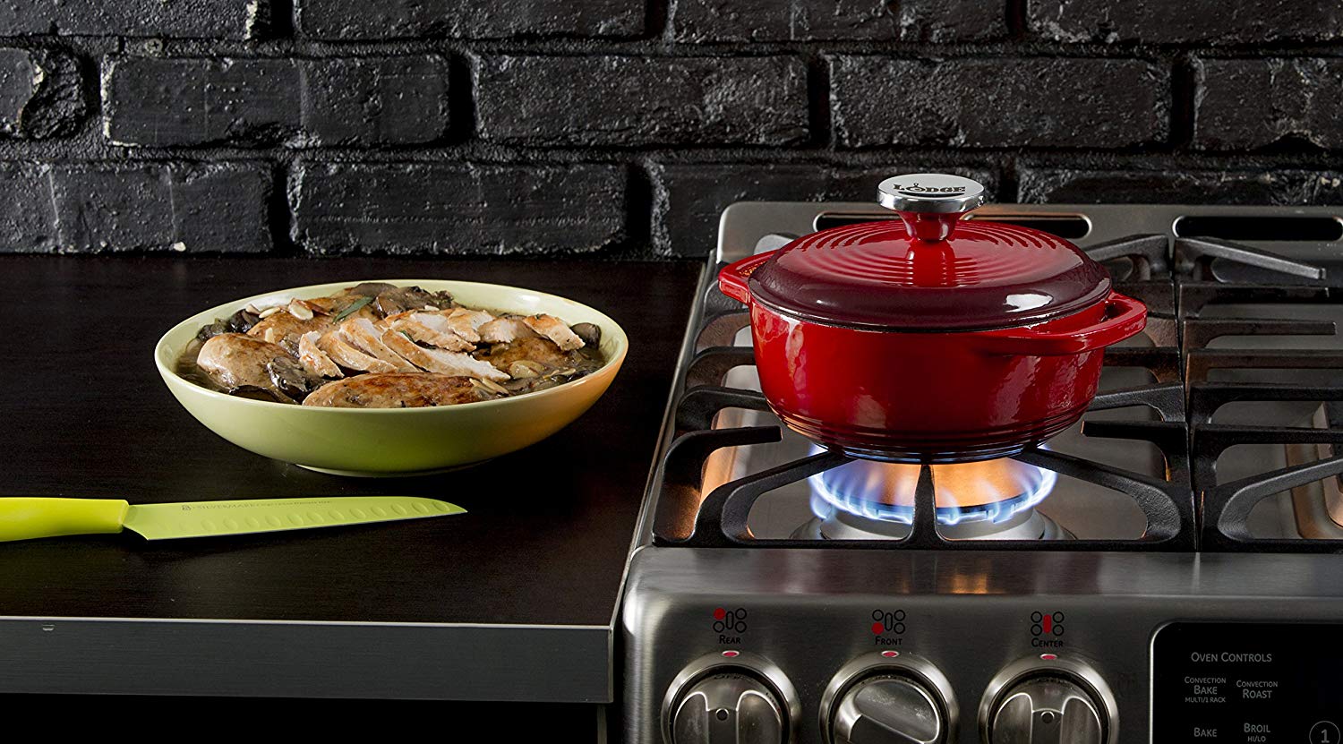 Lodge EC1D43 Dutch Oven Enameled Cast-Iron