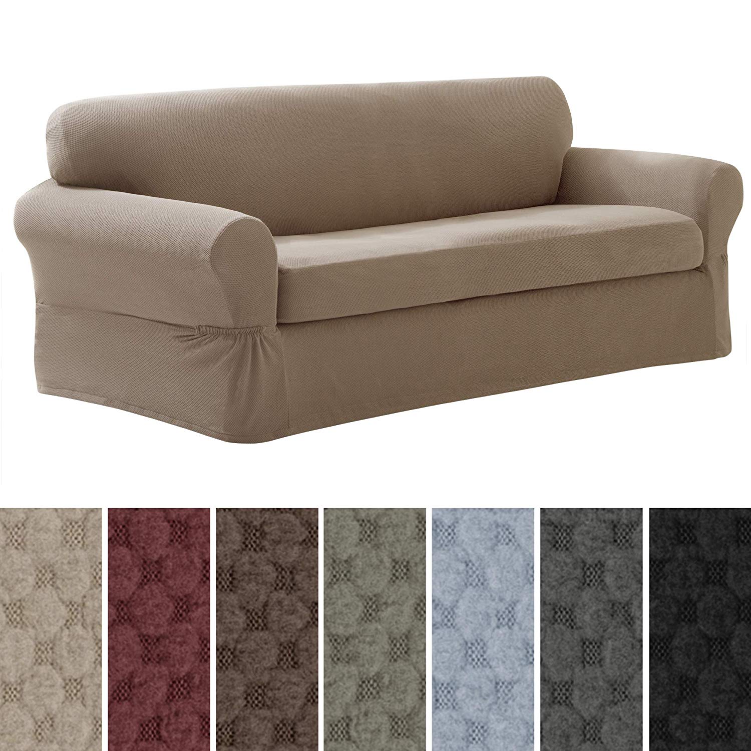 Maytex-Pixel-Stretch Two-Piece-Slipcover