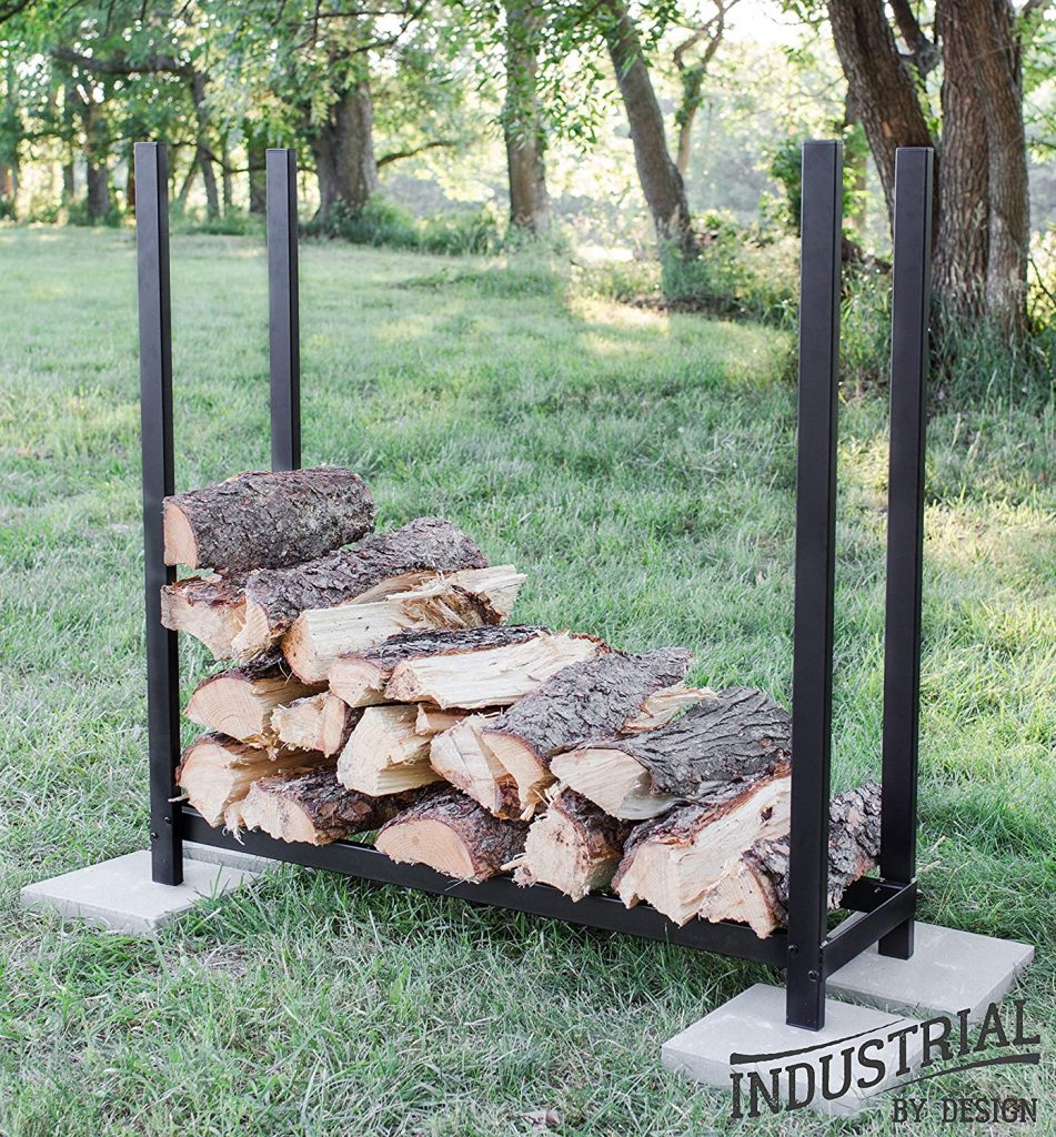 Industrial by Design 4-Feet Heavy-Duty Firewood Rack