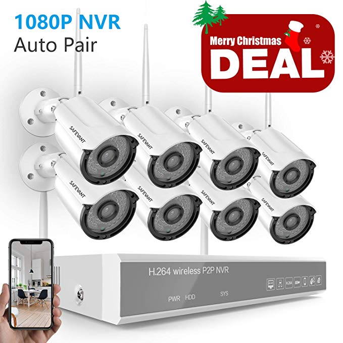 SAFEVANT Wireless Camera System 1080P NVR