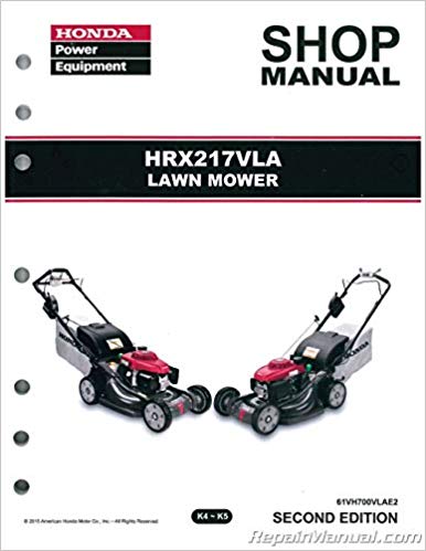 Honda Mower Service Repair Shop Manual