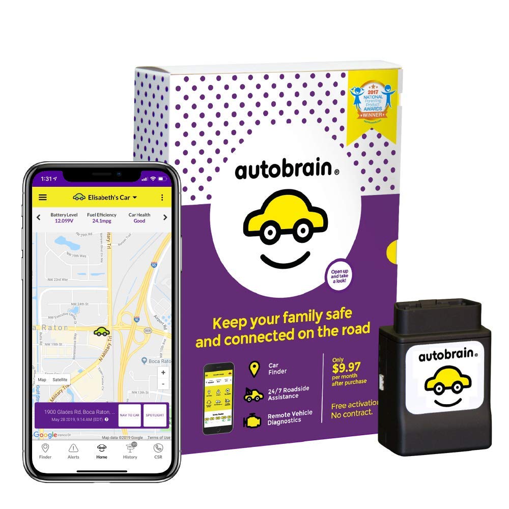 autobrain OBD Real-Time GPS Tracker for Vehicles