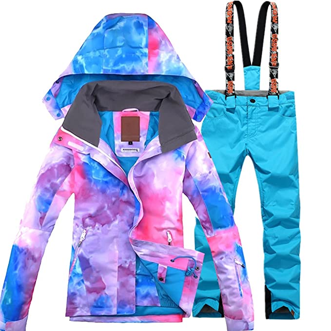 GS SNOWING Women's Ski Jackets and Pants Set