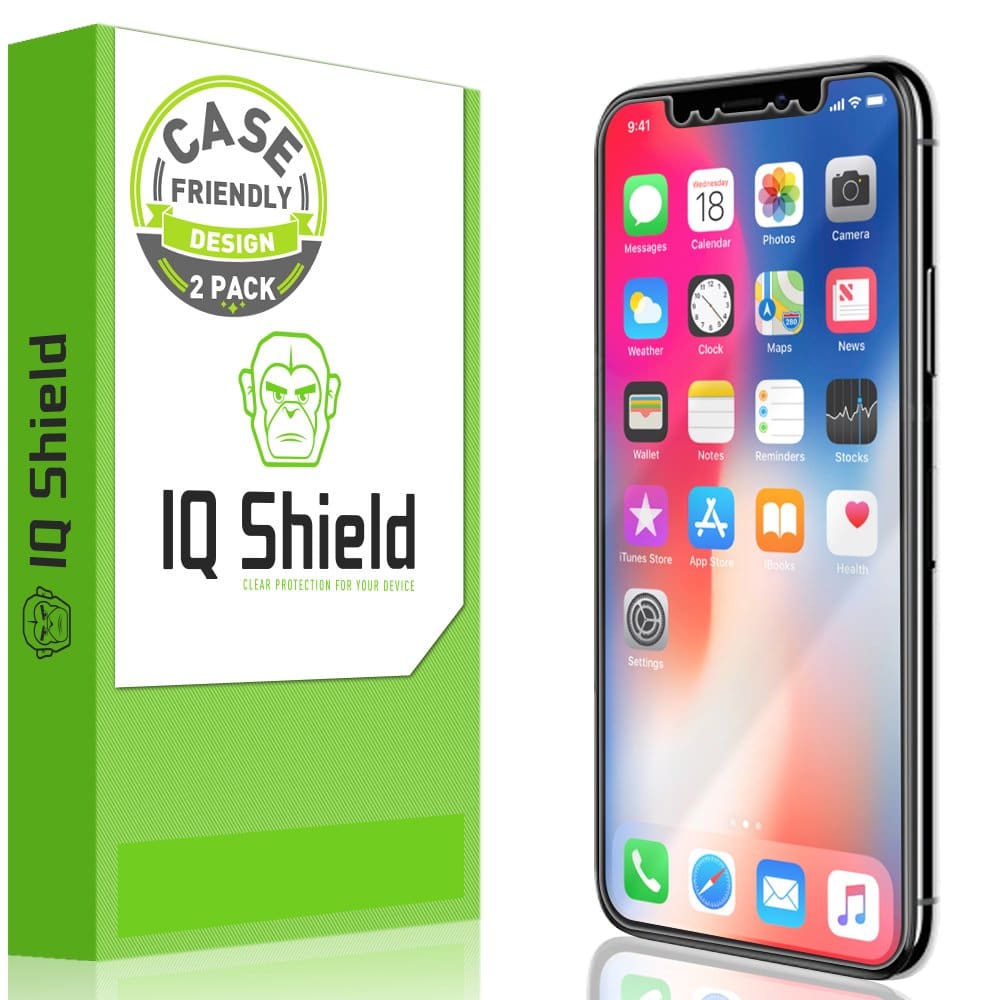 IQShield Screen Protector Compatible with iPhone X