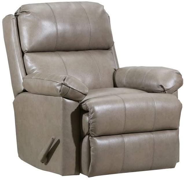 Lane Timeless Zero Gravity Leather/Vinyl Rocker Recliner in Soft Touch Taupe. 4205 Z-G