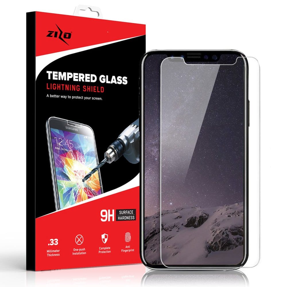 Zizo Glass Compatible with iPhone X Tempered Glass Screen Protector