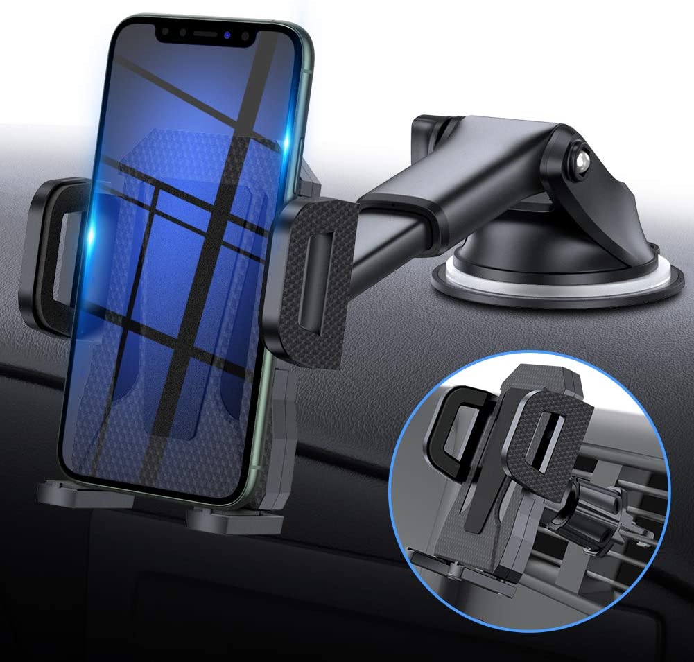 2-in-1 Mobile Phone Car Mount Holder