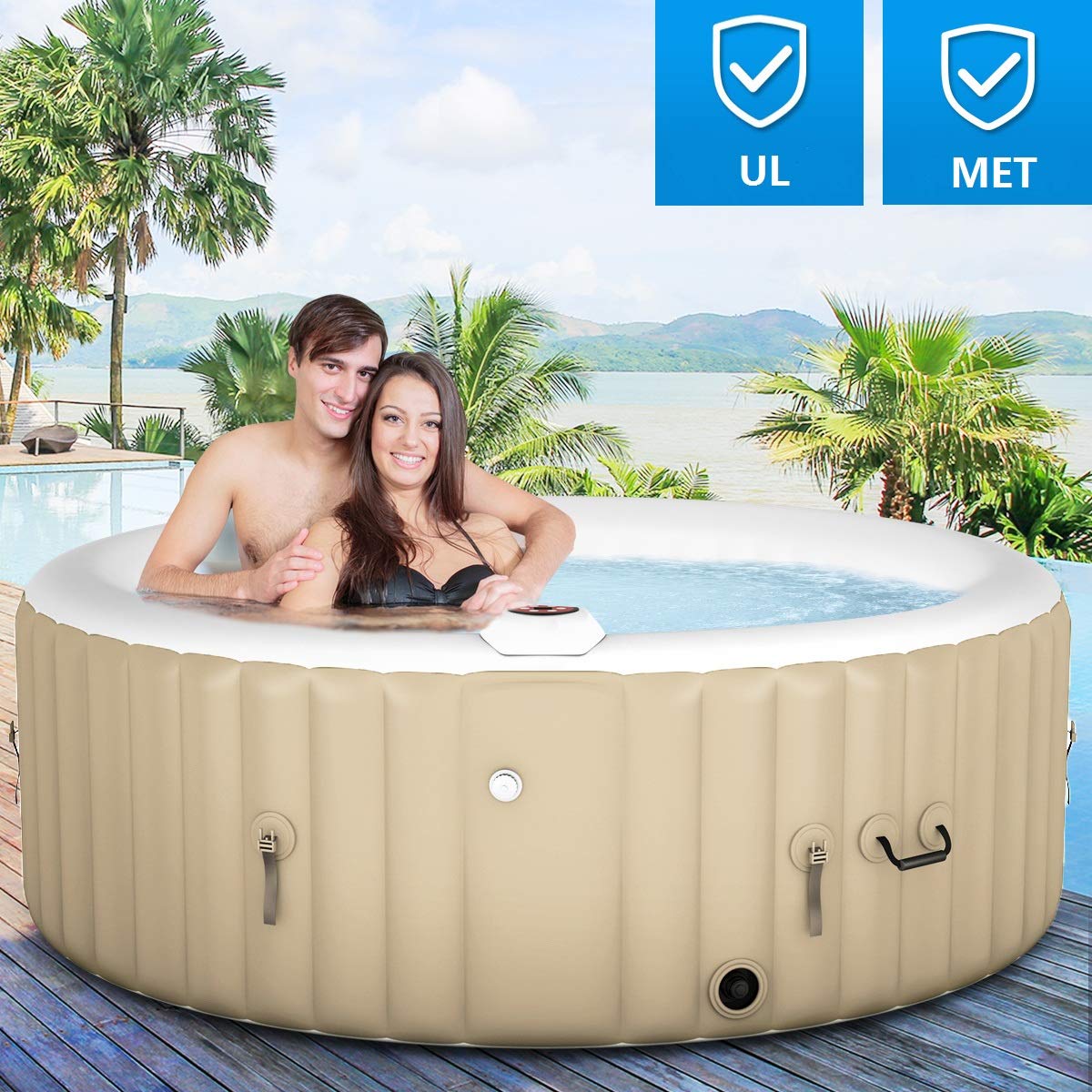 Goplus Inflatable Portable Relaxing Accessories-x