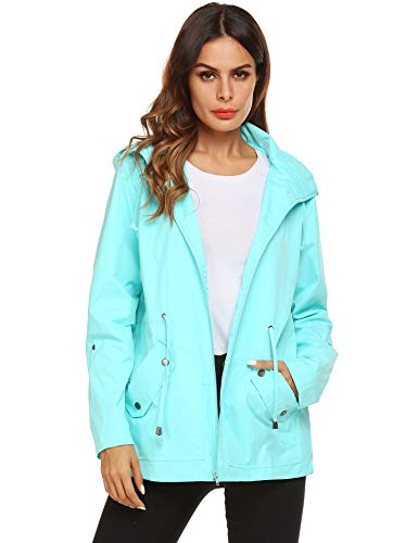 Raincoat Women Waterproof Trench Jacket