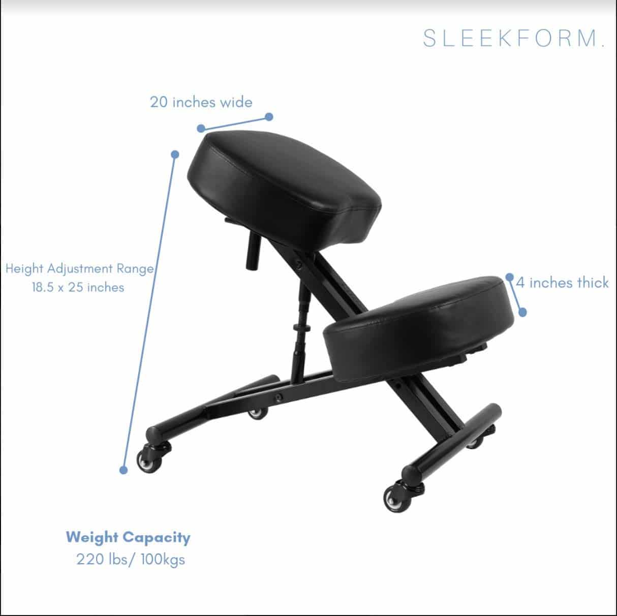Sleekform Alpharetta Adjustable Kneeling Chair