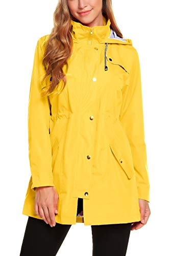 ZHENWEI Women's Lightweight Hooded Rain jacket