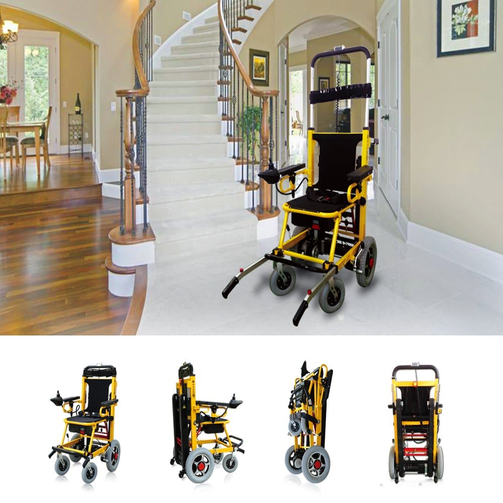Mobility Scooter 400 lb. Capacity-Power Wheelchair-Stair Lift- Electric Folding Mobility Aid-Disabled Aids Can Climb up and Down Stairs