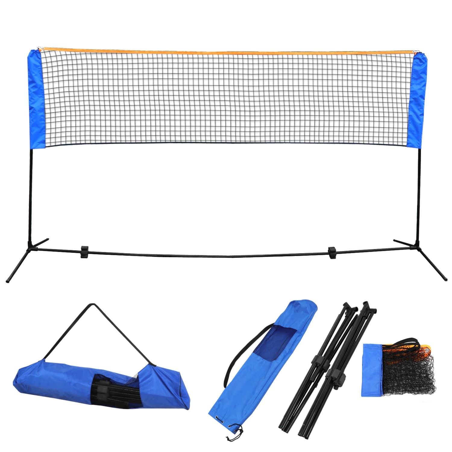 ZENY 10 Ft x 5 Ft High Portable Volleyball Net Set w/Poles