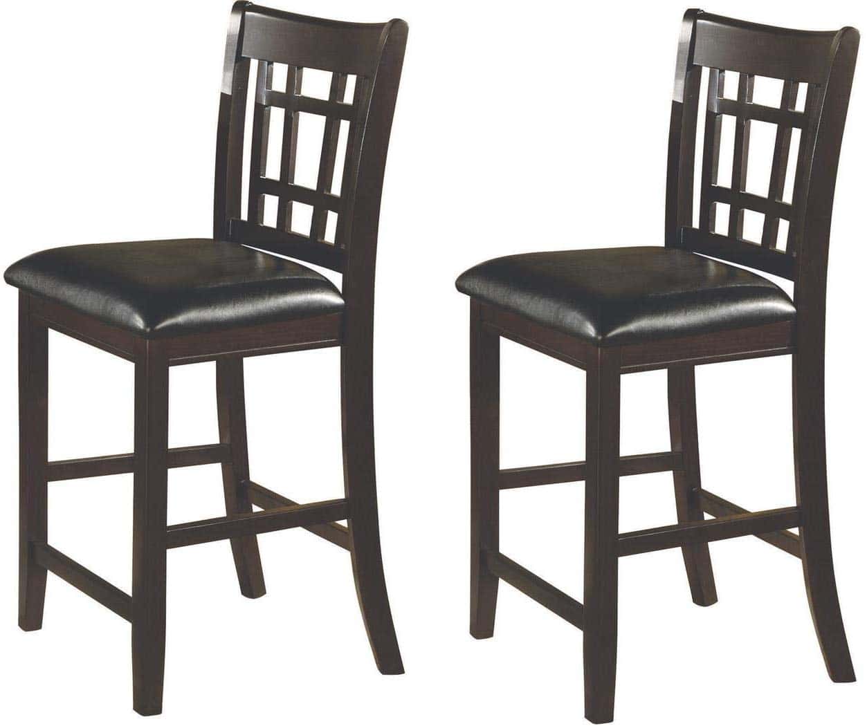 Lavon 24" Counter Stools Black and Espresso