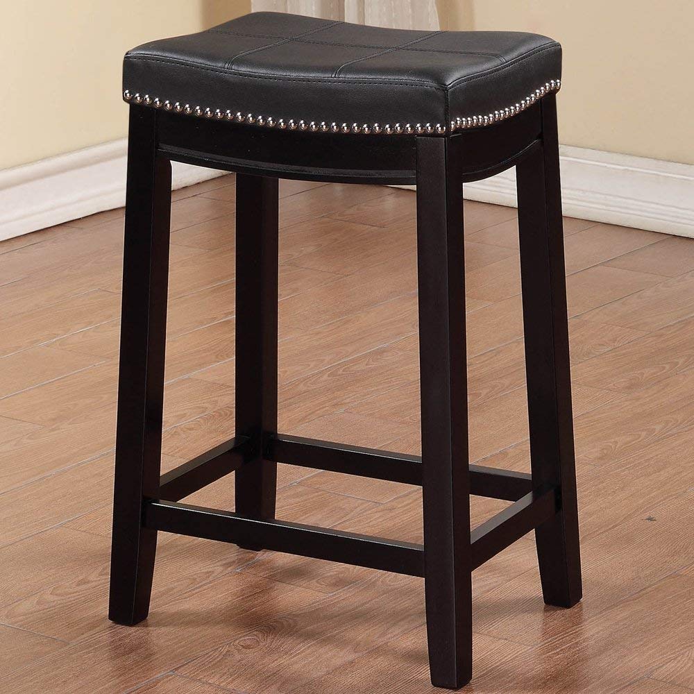 Linon 55815BLK01U Claridge Counter Stool