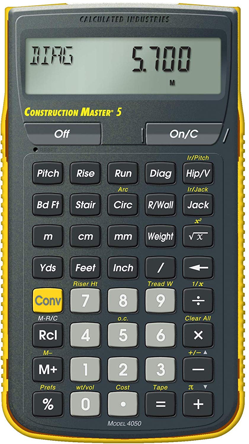 Calculated Industries 4050 Construction Master 5 Construction Calculator