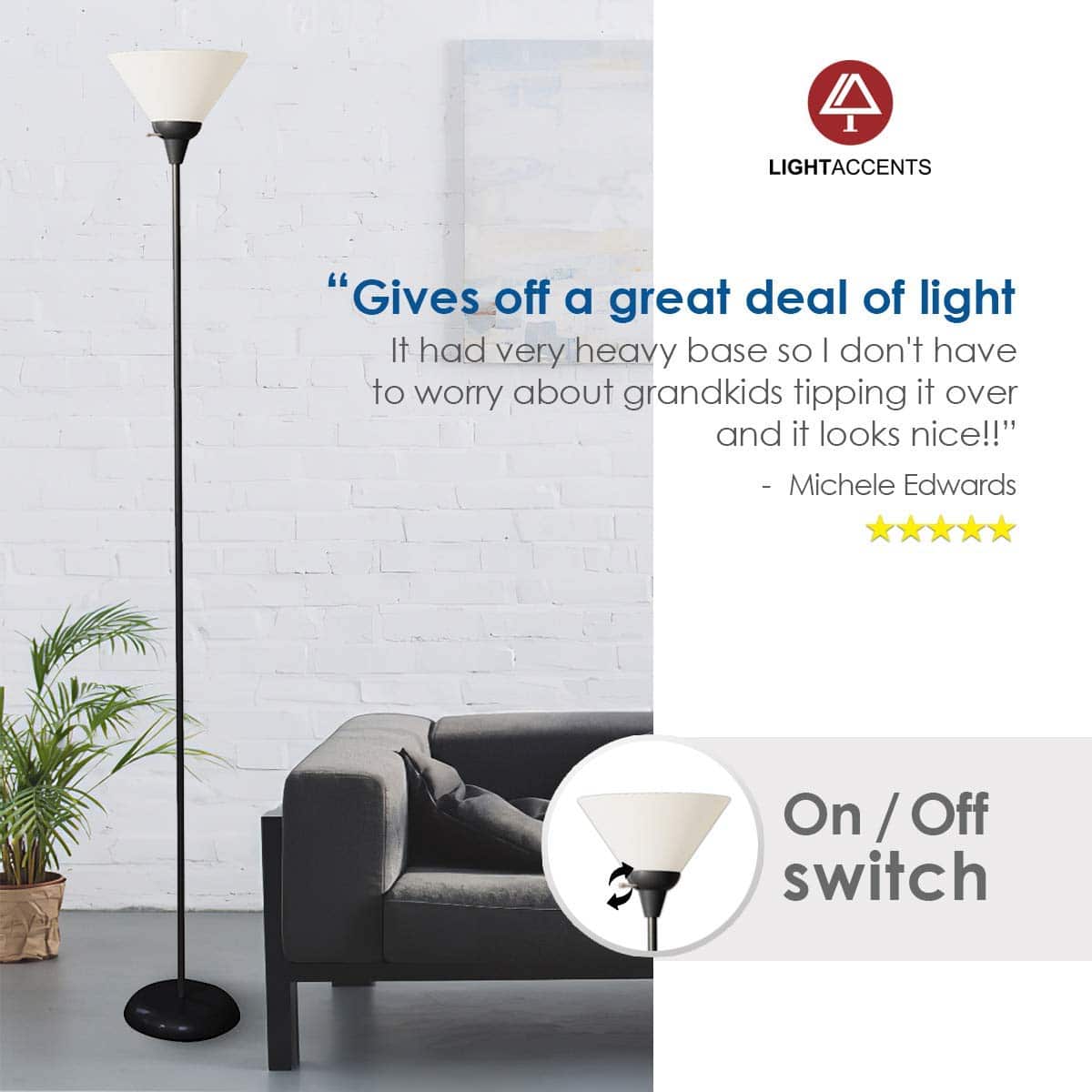 Light Accents Mary Floor Lamp
