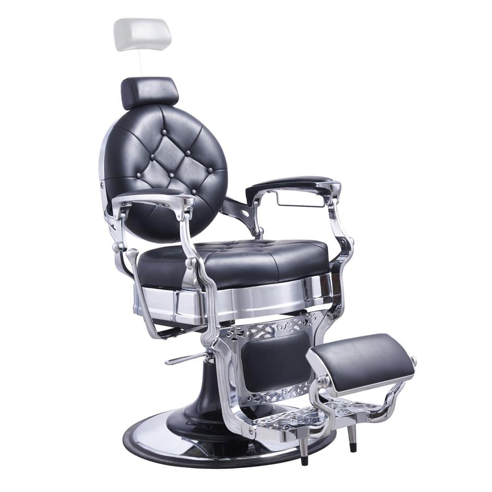 Heavy-Duty Barber Chair Men's Grooming Barbershop Hydraulic Chair - Vanquish