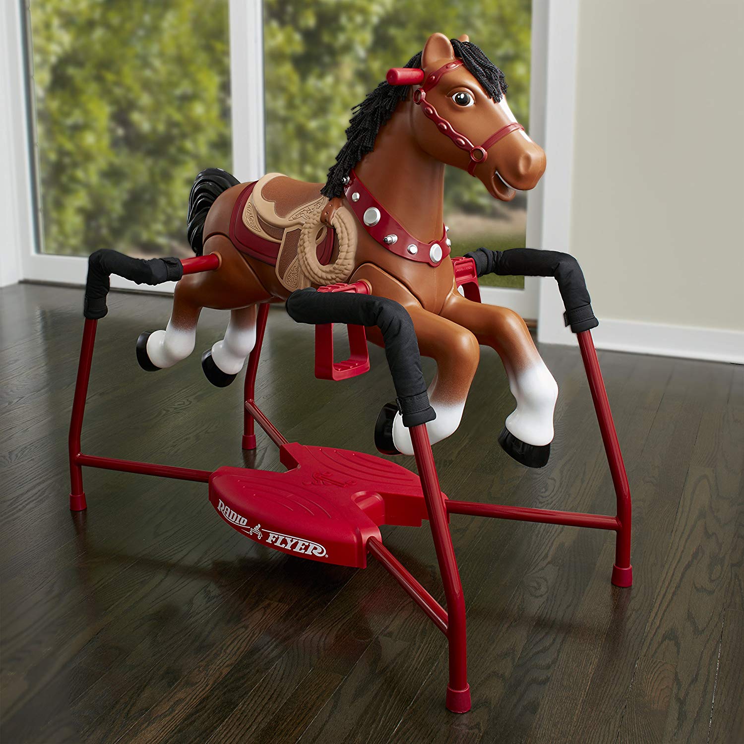 Radio Flyer Plush Interactive Riding Horse 