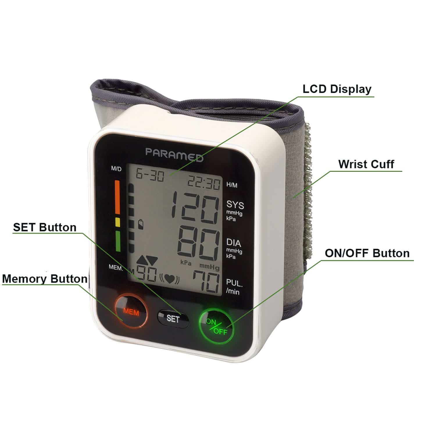 Automatic Wrist Blood Pressure Monitor by Paramed