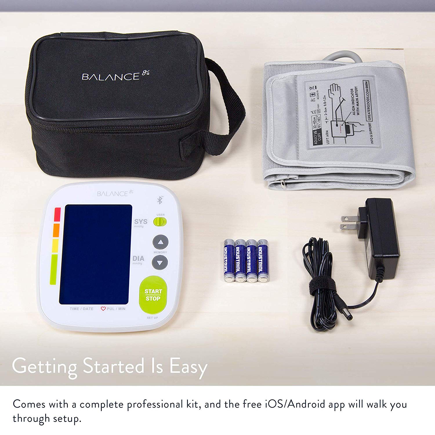 GreaterGoods Bluetooth Full Set Blood Pressure Monitor