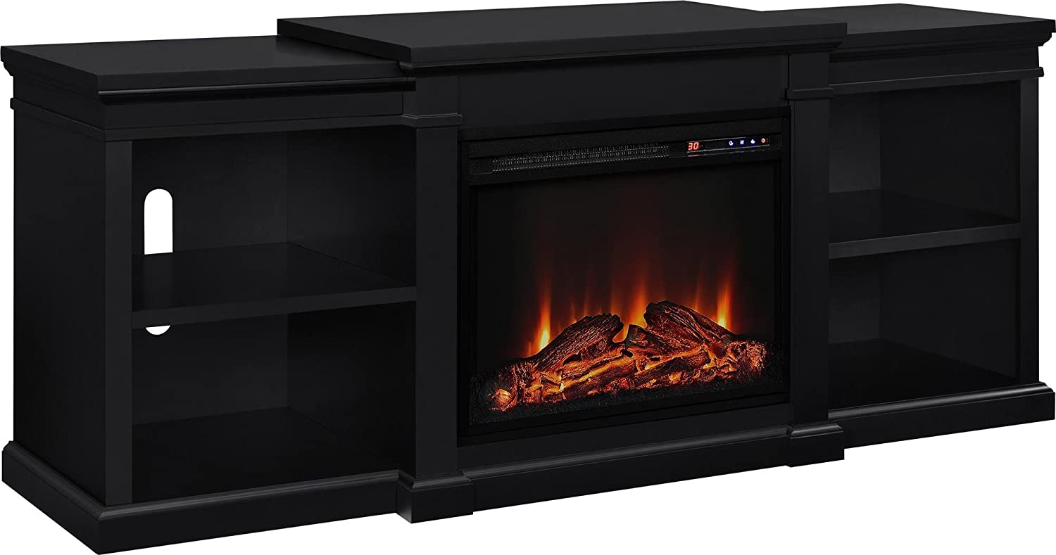 Ameriwood Home 4 Open Shelves Manchester Electric Fireplace