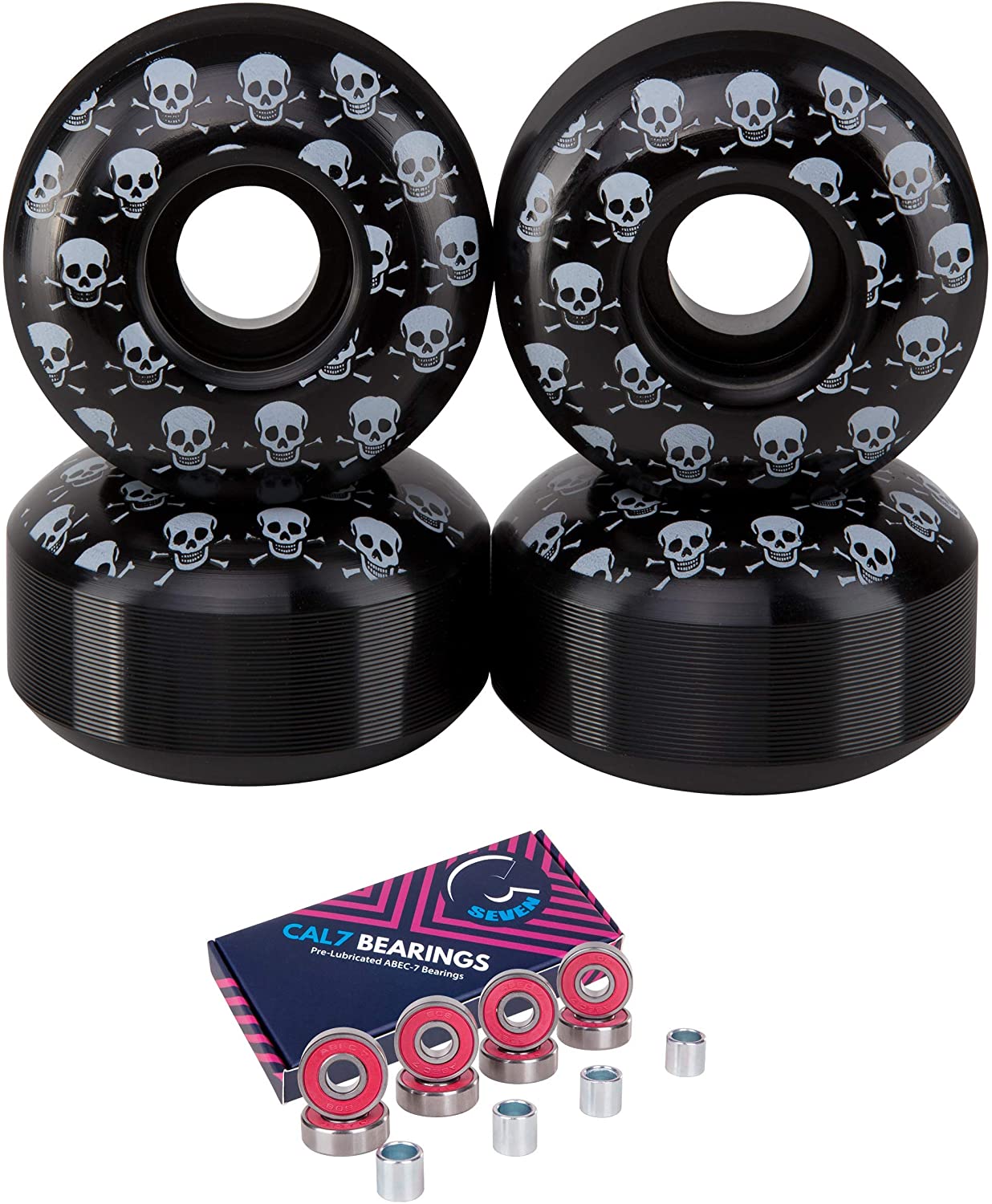 Cal 7 52mm Skateboard Wheels with Bearings