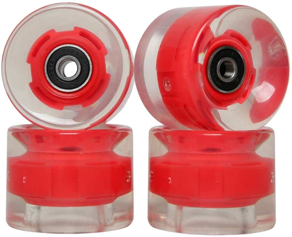 FREEDARE Skateboard Wheels with Bearings 60mm Longboard Wheels Cruiser Wheels