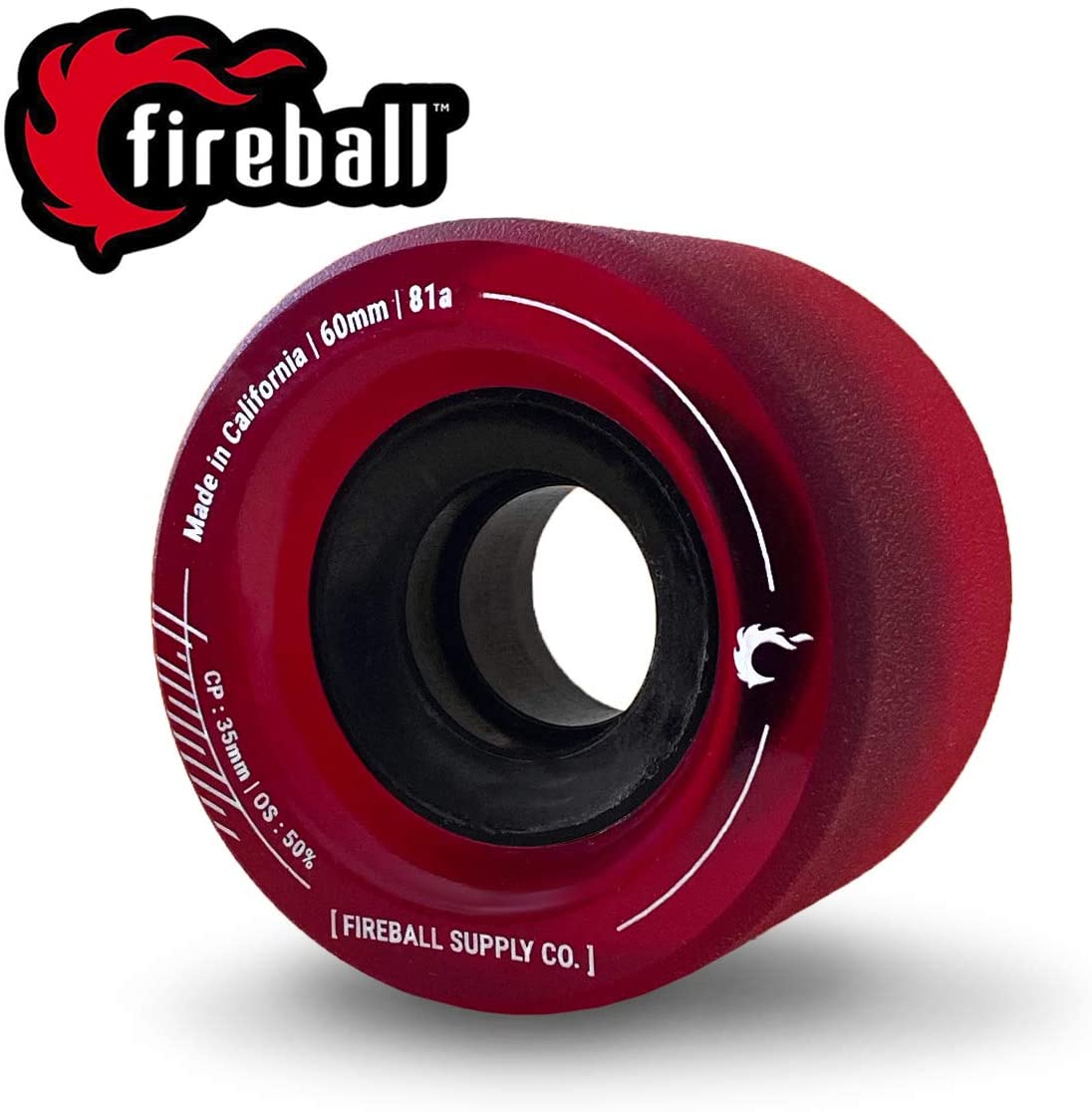 Fireball Tinder 81a 60mm 70mm Skateboard & Longboard Wheels | Set of 4 for Smooth Cruising, Sliding, Dance