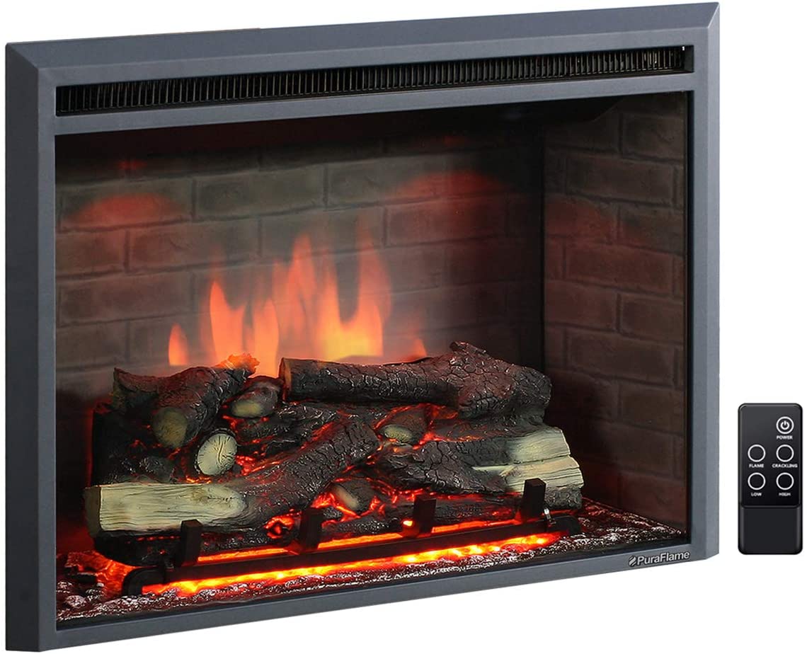 PuraFlame 3 Flame Setting Western Electric Fireplace